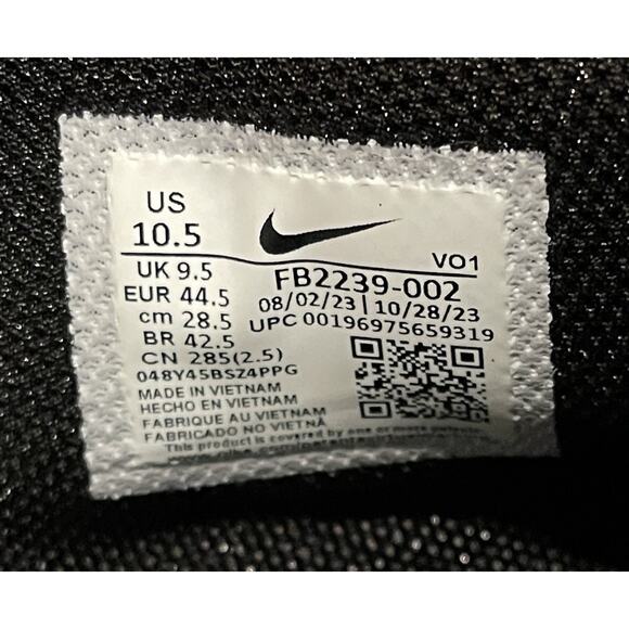 New Men’s Sz 10.5 Nike LeBron Witness 8 Mens Basketball Shoes Black FB2239-002 - Picture 6 of 7